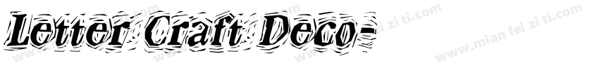 Letter Craft Deco字体转换